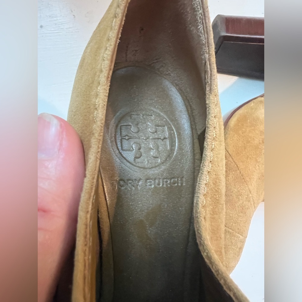 Tory Burch Suede Leather Ankle Boots 7 - Picture 10 of 11